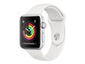 APPLE WATCH SERIES 3 GPS 38MM SILVER ALUM WHITE SPT BAND CONS