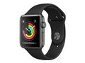 APPLE WATCH SERIES 3 GPS 38MM SPACE GREY ALUM BLK SPT BAND CONS
