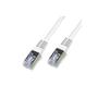 Coferro Cables Patchkabel KAT6 0,25 m S/FTP hvid, RJ45 m/skærm ha, n:han, CCA