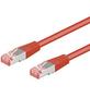 Coferro Cables Patchkabel KAT6 0,25 m S/FTP rød, RJ45 m/skærm han, :han, CCA