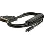 STARTECH 1 m USB-C to DVI Cable - 1920 x 1200 - Black	 (CDP2DVIMM1MB)