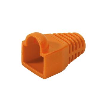 LOGILINK - Plug Connector Cat.6 RJ45 100pcs. set, shielded, orange (MP0022O)