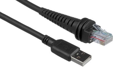 HONEYWELL Cable: USB, black, Type A, 3m (9.8), straight, 5V host power, Industrial grade with Ferrite (CBL-500-300-S00-03)