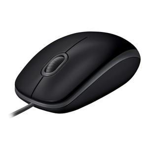LOGITECH B110 Silent - mouse - Black - USB - Mus - Optisk - 3 knapper - Sort (910-005508)
