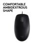 LOGITECH h B110 Silent - Mouse - right and left-handed - optical - 3 buttons - wired - USB (910-005508)