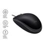 LOGITECH h B110 Silent - Mouse - right and left-handed - optical - 3 buttons - wired - USB (910-005508)