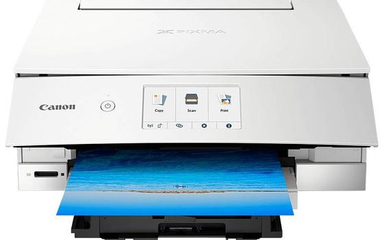 CANON Pixma TS8251 White A4 MFP 3 in 1 print copy scan Cloud Link 10.8cm LC-Display 6ink tanks WLAN 4.800x1.200dpi (2987C026)