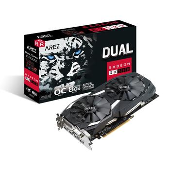 ASUS AREZ Dual series Radeon RX 580 OC edition 8GB GDDR5 for best eSports and 4K gaming (90YV0AQB-M0NA00)