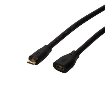 LOGILINK - USB 2.0 extension cable, Micro-B, 3m (CU0124)