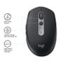 LOGITECH M590 Silent Wireless Mouse, Black (910-005197)