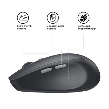 LOGITECH Wireless Mouse M590 MD Graphite Tonal (910-005197)