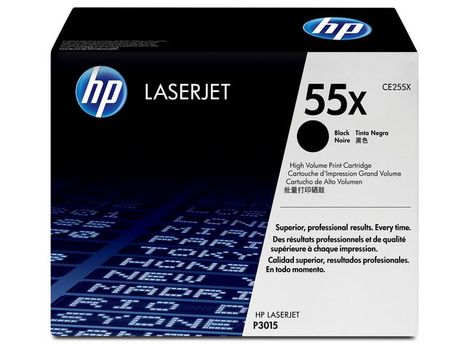 HP 55X høy kapasitet svart original LaserJet-tonerkassett (CE255X)