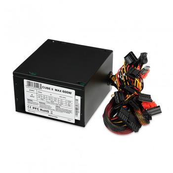 IBOX POWER SUPPLY I-BOX CUBE II ATX 600W APFC 12 CM FAN BLACK EDITION (ZIC2600W12CMFA)