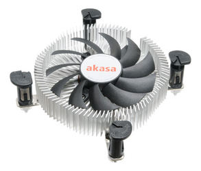 AKASA CPU cooler for LGA775/ 115X designed for mini-ITX (AK-CC7124EP01)