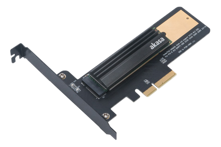 AKASA M.2 SSD to PCIe adapter card with heatsink cooler (AK-PCCM2P-02)