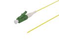 DELTACO OS2 fiber pigtail, LC, simplex, APC, 9/125, 1.5m