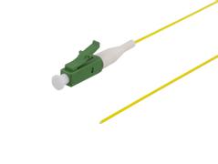 DELTACO OS2 fiber pigtail, LC, simplex, APC, 9/125, 1.5m