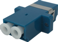 DELTACO Snap-in fiber mating sleeve, 2xLC-LC, Single mode, duplex, blue