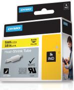 DYMO o Rhino Heat Shrink Tube 9mm Yellow 18054
