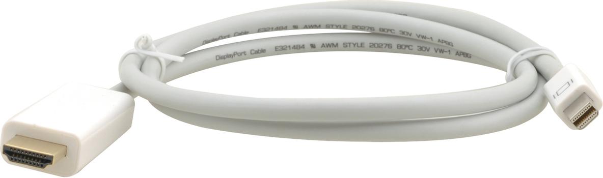 KRAMER C-MDP/HM | DisplayPort mini - HDMI | Max 1920x1080 | Vit | 0,9m (97-16010003)