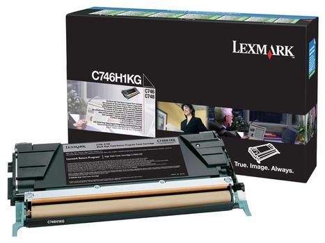 LEXMARK Black Toner Cartridge 12K pages - C746H1KG (C746H1KG)