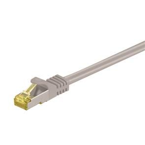 GOOBAY S/FTP CU Cable Cat7 RJ45 Plug Grey 0.5m  .. Factory Sealed (91576)