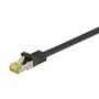 GOOBAY Patchkabel S-FTP RJ45 CAT7 PiMF Sort 0.5 m.