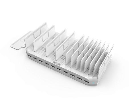 UNITEK Docking station 10x USB 2,4A, 96W; Y-2172 (Y-2172)