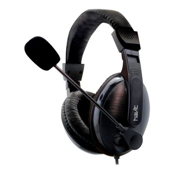 HAVIT Basicline Headphones with mic Black/ Brown (HV-H139D)