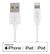 DELTACO Sync charging cable USB Type A -> Lightning,  2m, white