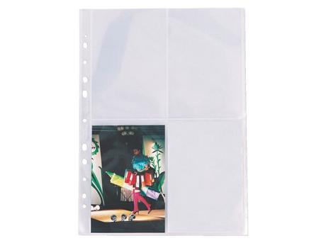ESSELTE pocket Photo glass clear 80my 10x15cm A4 (25) (843041)