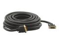 KRAMER C-DM/DM/XL | Single Link Copper | DVI-D - DVI-D | Max 1920x1200 60Hz | Svart | 4,6m