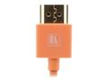 KRAMER C-HM/HM/PICO/OR-3 - orange 0,9m HDMI-Cable Ultra?Slim Flexible High?Speed HDMI Cable with Ethernet