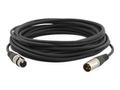 KRAMER C-XLQM/XLQF | Mic/Line Male/Female | XLR - XLR Pach cable | 0.3m | Black