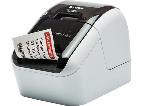 BROTHER QL-800 er en effektiv labelløsning - letlæselige labels i to farver - Automatisk kniv Tofarvet print (sort/ rød) med DK-22251 (QL800ZW1)