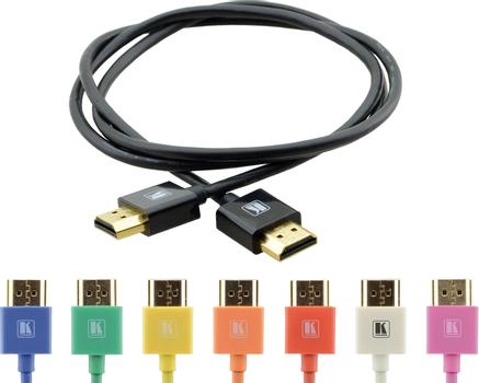 KRAMER C-HM/ HM/ PICO Ultra-Slim Flexible High-Speed HDMI Cable W/ Ethernet 0,9m, Blue (97-0133001)
