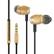 KSIX Go&Play Sky, Aluminium Gold Stereo in ear, w/ Microphone