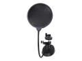 SVIVE Hydra Pop Filter (sort) Bordklemme, universal, 37cm fleksibel arm, 14cm pop-filter i nylon