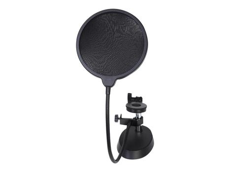 SVIVE Hydra Pop Filter (sort) Bordklemme,  universal,  37cm fleksibel arm, 14cm pop-filter i nylon (SVGPOP01)