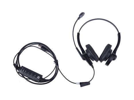 VOXICON UC610 Duo Noise Cancelling Stereo USB-A Svart (UC610 DUO)
