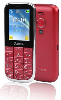 OLYMPIA Mobiltelefon Joy II rot extragroÃŸe Tasten (2220)