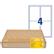 AVERY forsendelsesetiket 99, 1x139mm (1200)