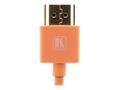 KRAMER C-HM/HM/PICO | Ultra-Slim High-Speed | HDMI - HDMI | Max 3840x2160 60Hz 4:4:4 | Orange | 1.8m