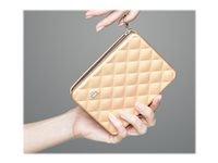 ÖGON Quilted Passport Wallet Rose Gold (QP_ROSEGOLD)