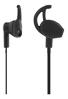 STREETZ stay-in-ear headset, svarsknapp, 3,5mm, mikrofon, svart