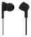 STREETZ in-ear headset, svarsknapp, mikrofon, svart