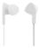 STREETZ in-ear headset, svarsknapp, mikrofon, vit