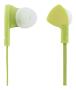 STREETZ in-ear headset, svarsknapp, mikrofon, limegrön