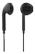 STREETZ semi-in-ear headset, svarsknapp, 3,5mm, mikrofon, svart