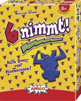 AMIGO 6 nimmt!, Kartenspiel 2 - 10 Spieler 45 Minuten ab 8 Jahren (04910)